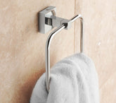 Square Towel Ring in Chrome